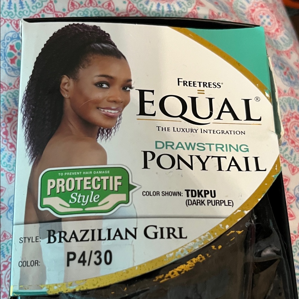 Freetress Equal Drawstring Ponytail - Dark Purple